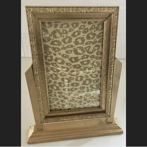 Art Nouveau Picture Frame Standing Wood Gilded Gold
